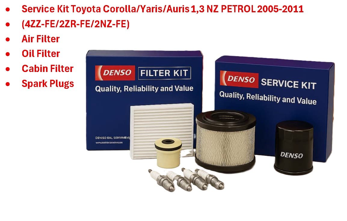 DENSO DENSO Service KIT (AF+OF+CF+Plugs) Toyota Corolla/Yaris/Autis 1.3 NZ 22005-2011