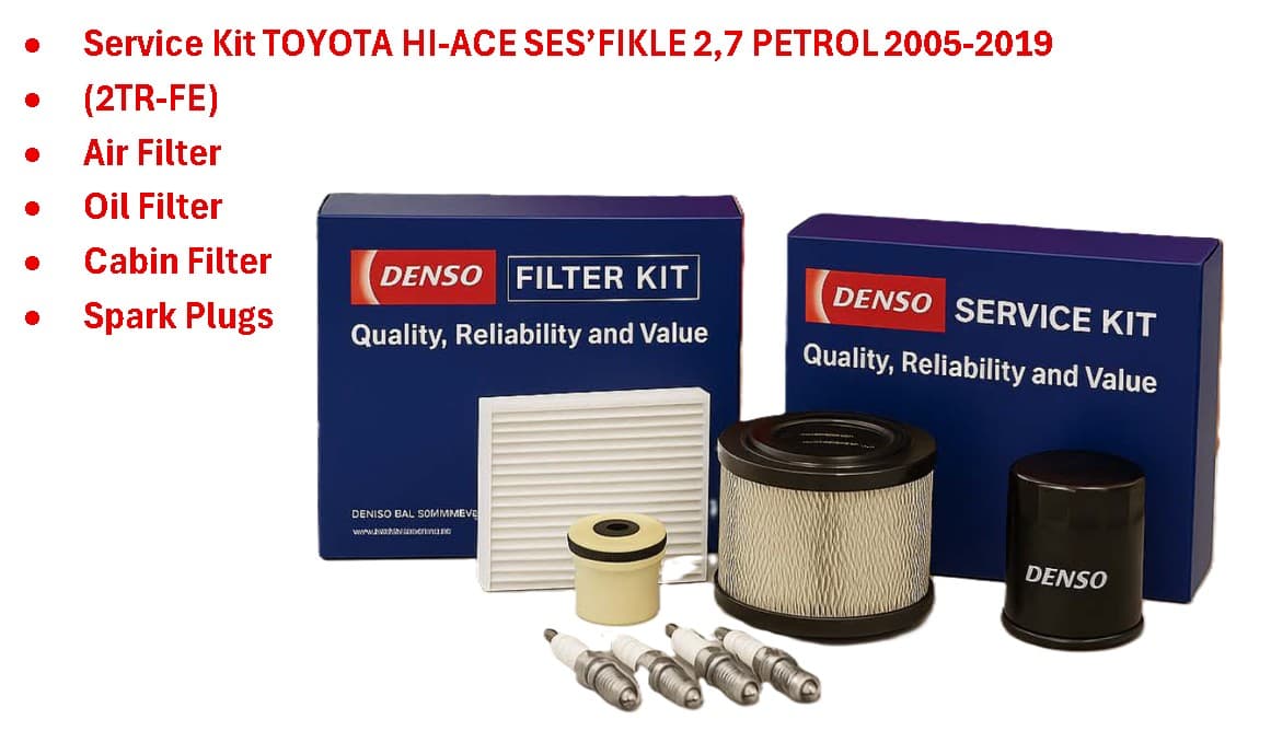 DENSO DENSO Service KIT (AF+OF+CF+Plugs) Toyota Quantum 2.7 2005-2019 2TR