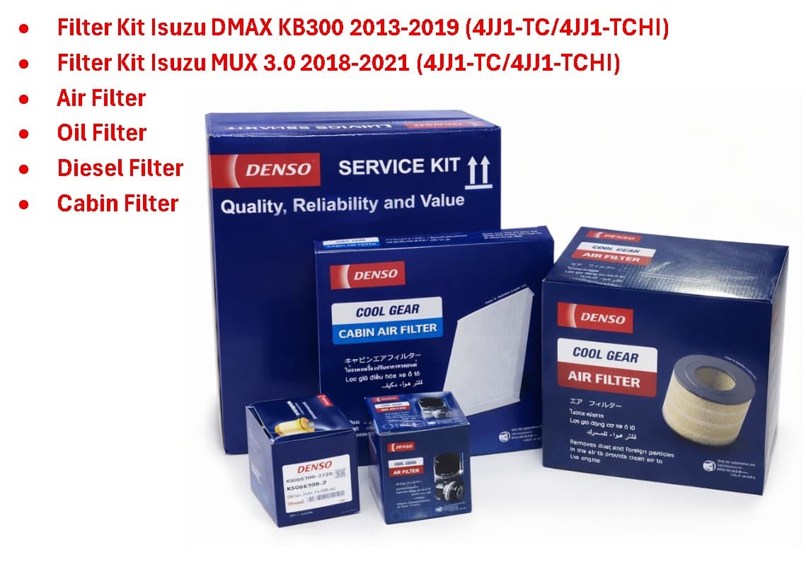 DENSO DENSO Service KIT (AF+OF+FF+CF) ISUZU KB300 2013-2019/MUX 2018+