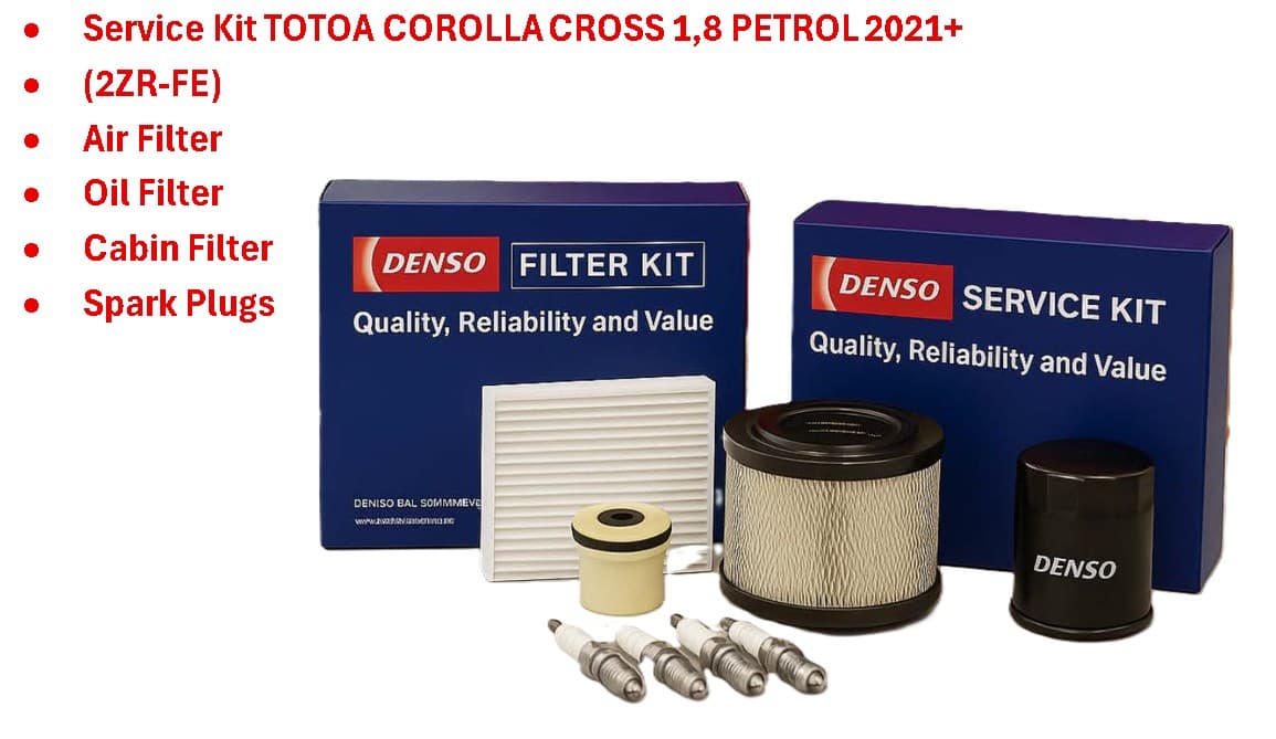 DENSO DENSO Service KIT (AF+OF+CF+Plugs) Toyota Corolla Cross 1.8 Petrol