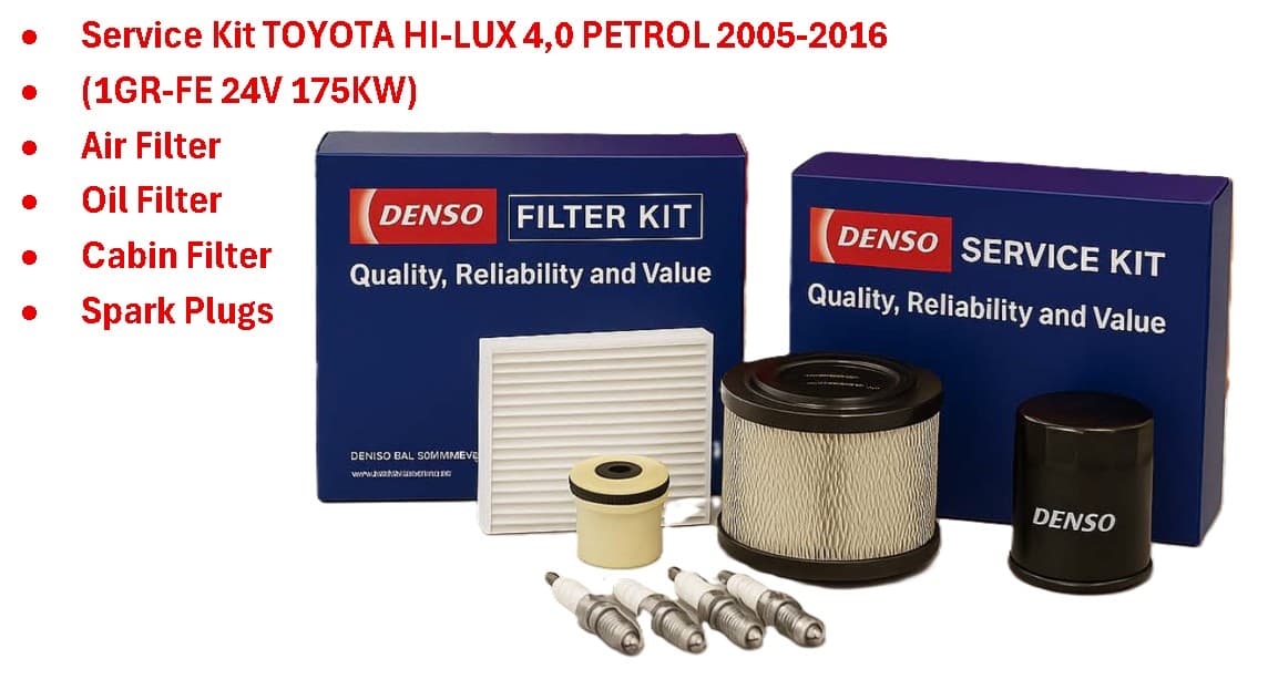 DENSO DENSO Service KIT (AF+OF+CF+Plugs) Toyota Hilux 4.0 V6 2005-2015