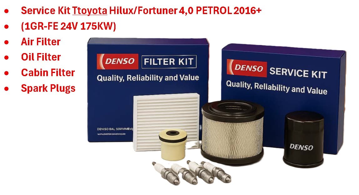 DENSO DENSO Service KIT (AF+OF+CF+Plugs) Toyota Hilux 4.0 V6 2016+