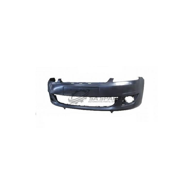 Ford Fiesta 05- Front Bumper W/Fog Lamp Holes Mat-Black image 1