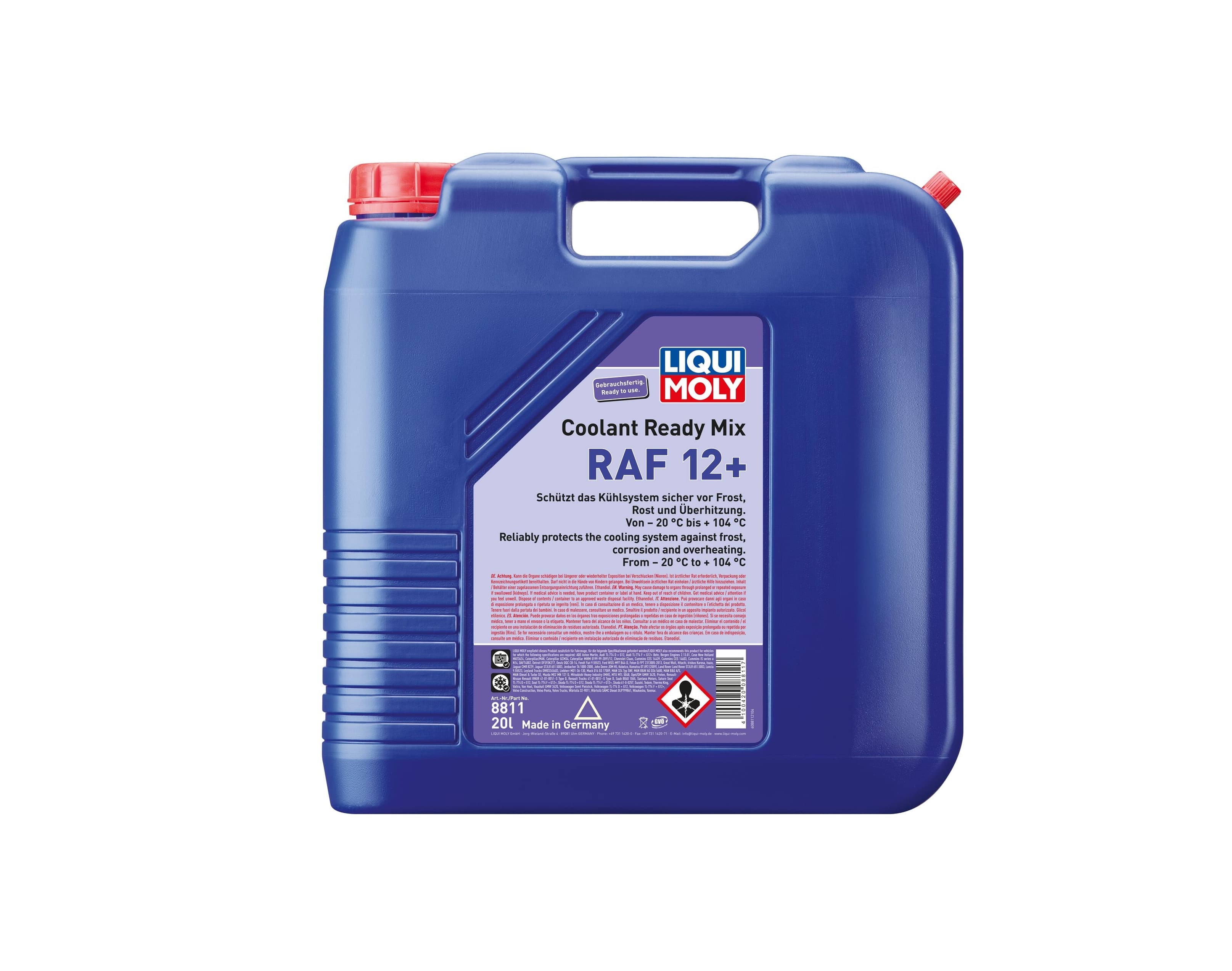 (LM8811) Anti-Freeze Pre-Mix 20L Red image 1