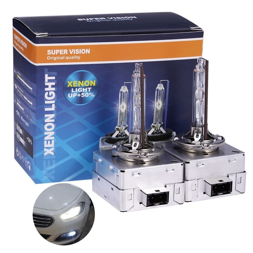 NightVision Xenon Super Vision Bulb D1S 6000K SET image 1