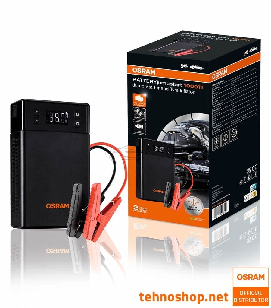 OSRAM Battery Jumpstart & Tyre Inflator 1000TI 12v thumbnail 5
