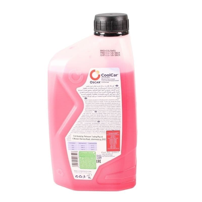 OSCAR CoolCar Long Life Antifreeze Collant 100% G12 1L thumbnail 2