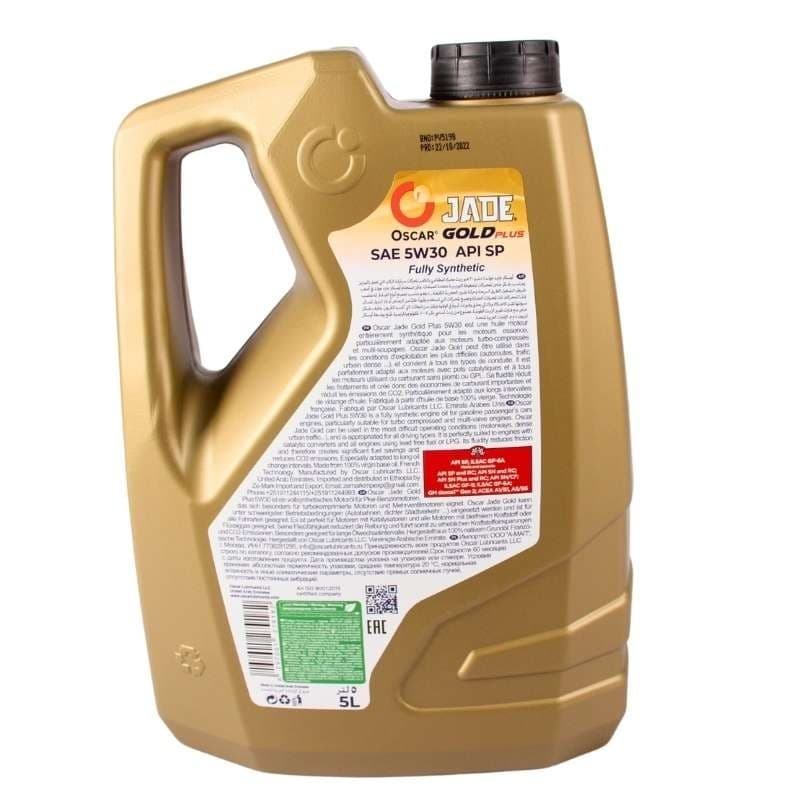 OSCAR JADE GOLD PLUS SAE 5W30 SP/SN/GD-6A 5L thumbnail 2