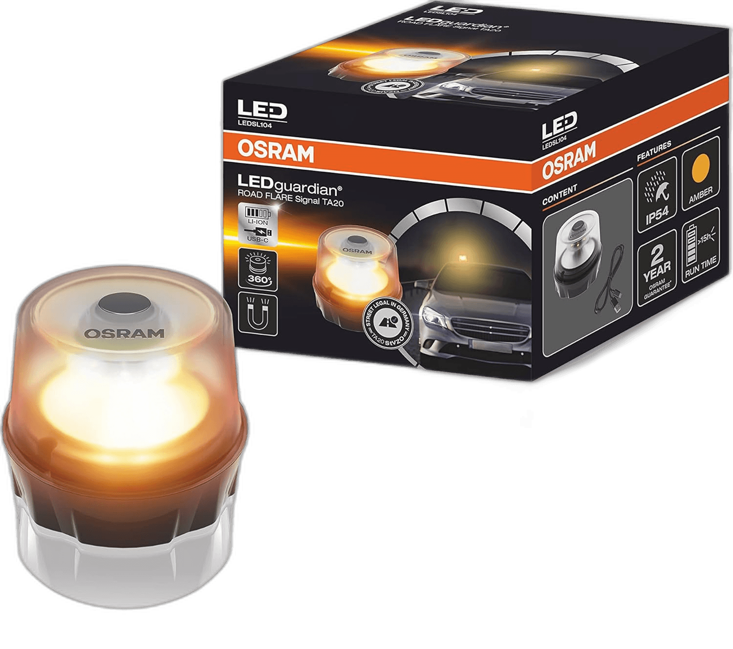 OSRAM LED Gaurdian Roadflare TA20 (Rechargeable & Magnetic) thumbnail 2