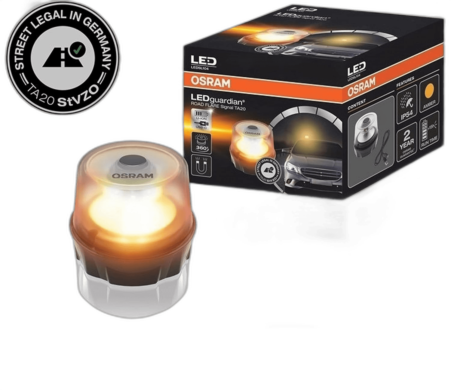 OSRAM LED Gaurdian Roadflare TA20 (Rechargeable & Magnetic) thumbnail 4
