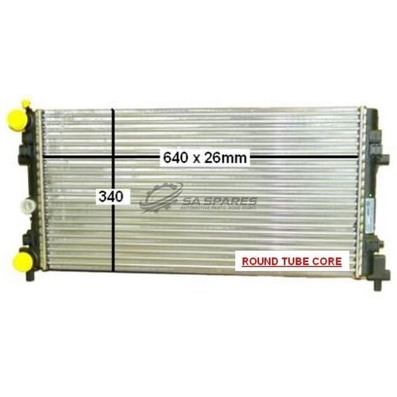 GENERIC Radiator VW Polo 5 Audi A1 1.2TFSI 1.4 1.4TFSI 1.6 (ONLY Audi A1 1.6TDI) 11- MT Round Tube PQ25
