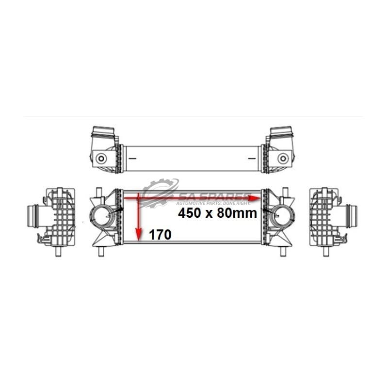 Intercooler Ford Ranger NextGen T8 2.0TDCi BiTDi 23- image 1