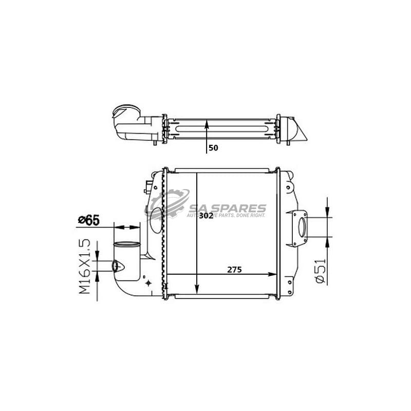 Intercooler Toyota Hilux 05- image 1