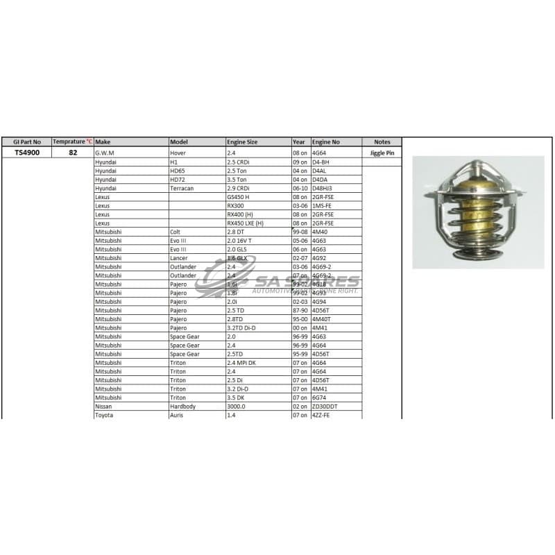 GENERIC Terracing Lexus GS450 RX300 | 400 | 450 Mitsubishi Colt 2.8 DT Evo 3 Lancer Outlander Pajero Nissan