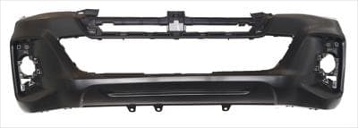 GENERIC Toyota Hilux Gd6 Front Bumper,+Centre, Bumper Grille,+Fog Lamp Hole, Plain, 1Pc Mid Model 18-20.
