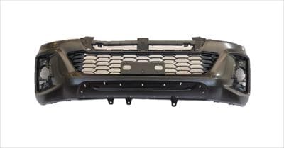 GENERIC Toyota Hilux Gd6 Front Bumper,+Centre, Bumper Grille,+Moulding Hole,+Fog Lamp Hole, Plain, 1Pc 18-20.