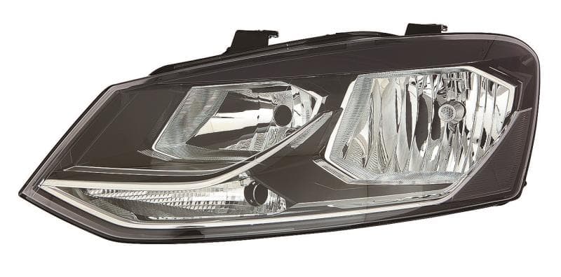 GENERIC Volkswagen Polo 10- Headlamp LH Unit Without Motor Twin Reflector 4DR/5DR (Fits 8 & 5 Pin) /= Vivo 18-