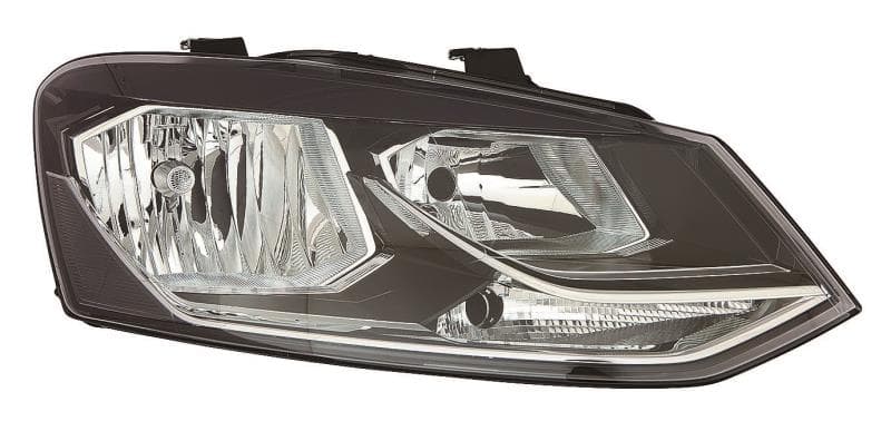 Volkswagen Polo 10- Headlamp RH Unit Without Motor Twin Reflector 4DR/5DR (Fits 8 & 5 Pin) /= Vivo 18- thumbnail 2
