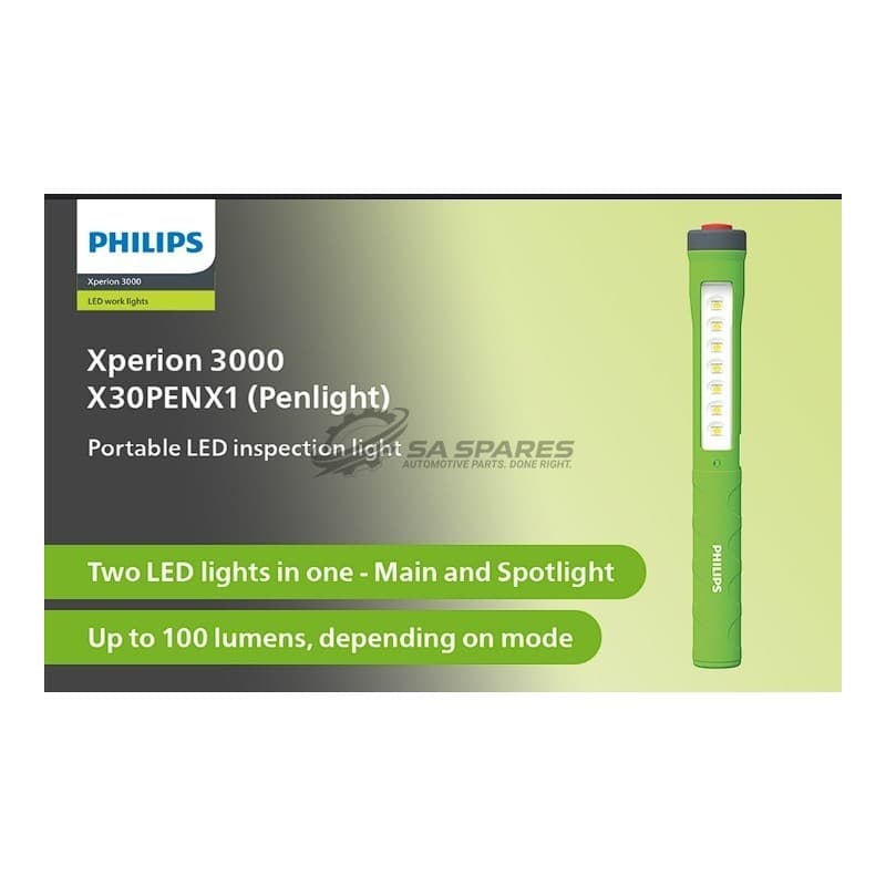 Philips LED Penlight Xperion3000 Penlight RECHARGABLE |3.7V 1.4W 6000K 100 | 800 LumensRECHARGEABLE image 1